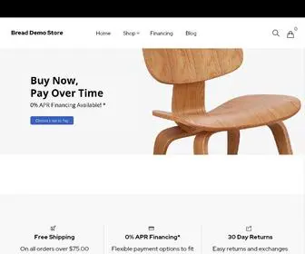 Breadpayments-Demo.com(Bread Demo Store) Screenshot