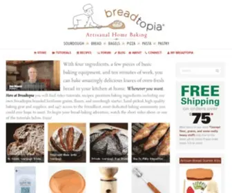 Breadtopia.com(Home Artisanal Bread Baking) Screenshot