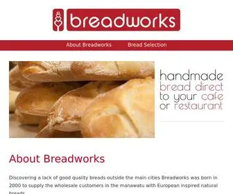 Breadworks.co.nz(Quality Handmade New Zealand Breads) Screenshot