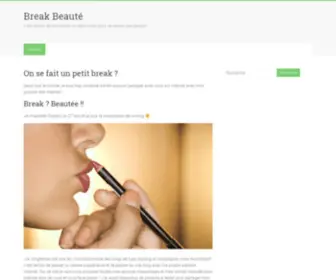 Break-Beaute.be(Break Beauté) Screenshot