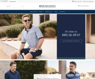 Breakaway.com.au(Men's clothing designed in Australia for men 50) Screenshot