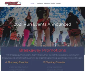 Breakawaypromotions.com(Breakway Promotions Running & Gravel Cycling events in Oregon) Screenshot