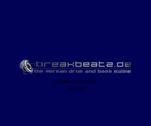 Breakbeatz.de(Drum and bass & jungle e:zine of germany) Screenshot