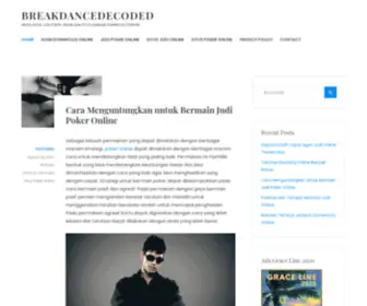 Breakdancedecoded.com(Breakdancedecoded) Screenshot