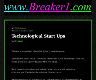 Breaker1.com(World Wide WEb presents the Breaker 1 internet site) Screenshot