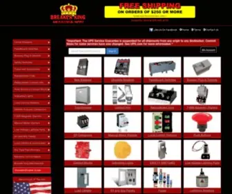 Breakerking.com(Obsolete Circuit Breakers and Electrical Supply) Screenshot