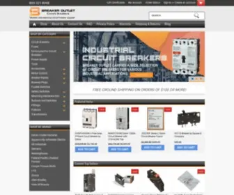 Breakeroutlet.com(Circuit Breakers) Screenshot