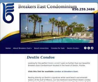 Breakerseastcondos.com(Destin Condos) Screenshot