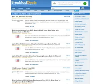 Breakfastdeals.com(Coupon Codes) Screenshot