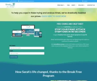 Breakfreefromanxiety.com(Break Free From Anxiety) Screenshot