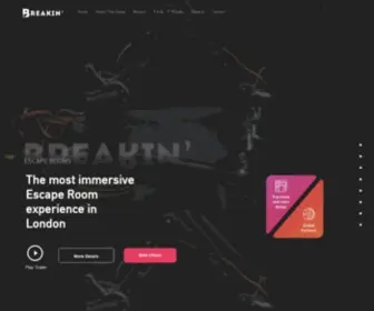 Breakinescaperooms.co.uk(Breakin' Escape Rooms) Screenshot