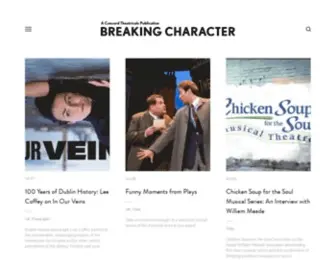 Breakingcharactermagazine.com(Breaking Character) Screenshot