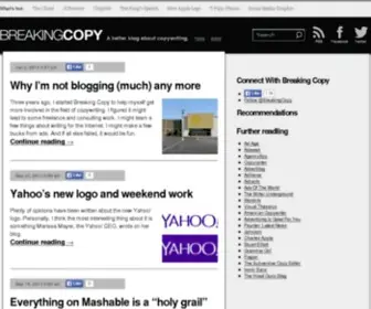 Breakingcopy.com(The #1 Content Creation & Digital Marketing Blog) Screenshot