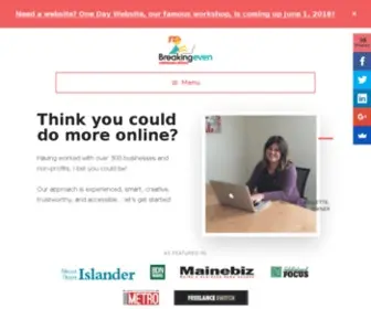 Breakingeveninc.com(Helping You Make Money On The Internet Since 2008) Screenshot