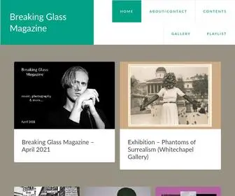 Breakingglassmagazine.com(Music, photography and more) Screenshot