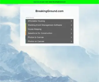 Breakingground.com(Breaking Ground Landscape Designs) Screenshot