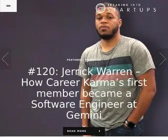 Breakingintostartups.com(Breaking Into Startups) Screenshot