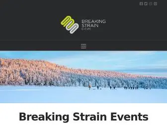 Breakingstrain.co.uk(Breaking Strain Events) Screenshot