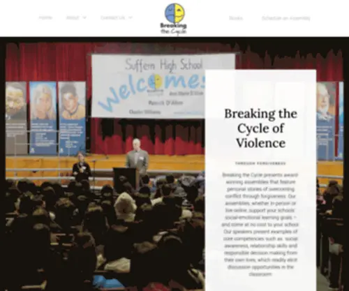 Breakingthecycle.us(Breaking the Cycle of Violence through Forgiveness) Screenshot