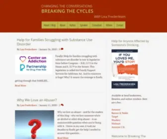 Breakingthecycles.com(Alcohol abuse) Screenshot