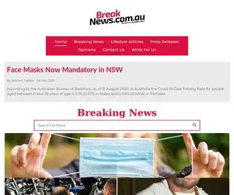 Breaknews.com.au(Breaking News in Sydney) Screenshot