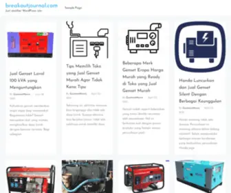 Breakoutjournal.com(Just another WordPress site) Screenshot