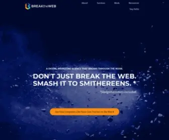 Breaktheweb.agency(Break The Web) Screenshot