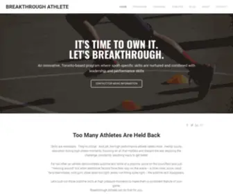 Breakthroughathlete.com(Breakthrough Athlete) Screenshot