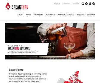 Breakthrubev.com(Breakthru Beverage) Screenshot
