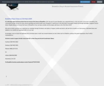 Breakthru.co.uk(Breakthru Drug and Alcohol Awareness Northern Ireland) Screenshot