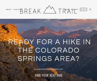 Breaktrailhiking.com(Breaktrailhiking) Screenshot