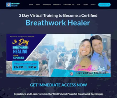 Breatharianhealing.com(3 day breatharian healer certification training) Screenshot