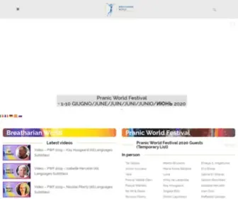 BreatharianWorld.com(Pranic World Festival Home) Screenshot