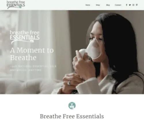Breathefreeessentials.com(Essential Oils Aromatherapy l Breathe Free Essentials) Screenshot