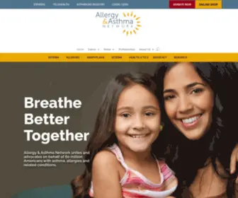 Breatherville.org(Allergy & Asthma Network) Screenshot