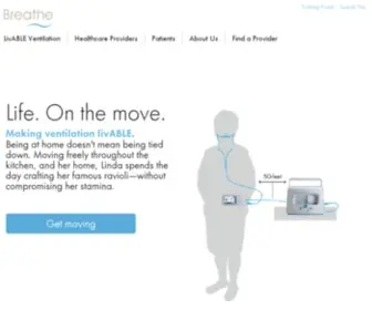 Breathetechnologies.com(Ventilation system by Breathe Technologies) Screenshot