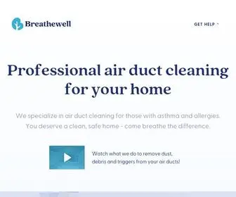 Breathewell.ca(Professional duct cleaning for those suffering from asthma & allergies) Screenshot