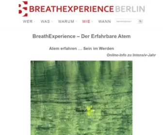 Breathexperience.de(Der Erfahrbare Atem) Screenshot