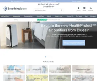 Breathingspace.co.uk(Air Purifiers) Screenshot