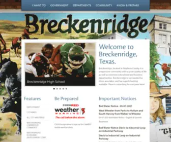 Breckenridgetx.gov(Breckenridge) Screenshot