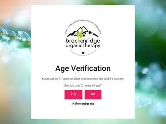 Breckorganictherapy.com(Age Verification) Screenshot