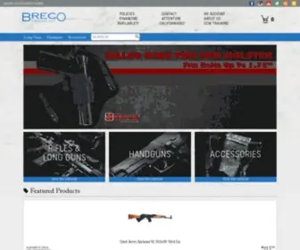 Brecofirearms.com(Breco Firearms) Screenshot