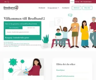Bredband2.se(Trygg & Säker uppkoppling med bredband via fiber) Screenshot