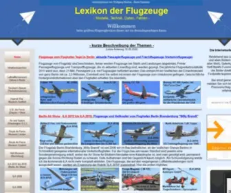 Bredow-Web.de(Lexikon der Flugzeuge und Hubschrauber) Screenshot