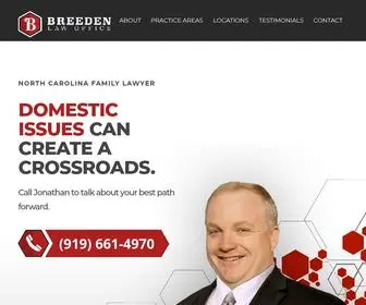 Breedenfirm.com(Breeden Law Office) Screenshot