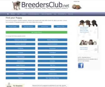 Breedersclub.net(Local Puppies for sale) Screenshot