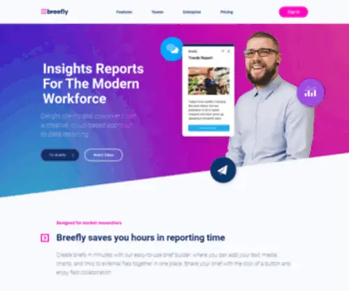 Breefly.io(Insights Reporting Platform I Breefly) Screenshot