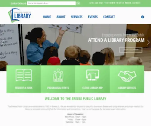 Breeselibrary.org(Breese Public Library) Screenshot