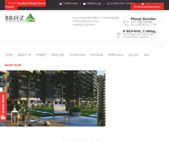 Breezbuilders.com(Builders in Gurgaon) Screenshot