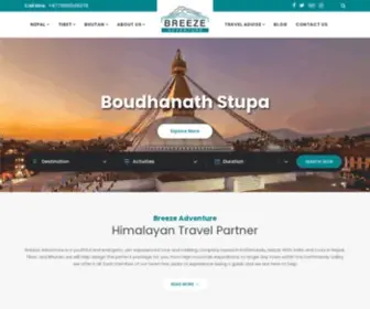 Breezeadventure.com(Himalayan Travel Partner) Screenshot